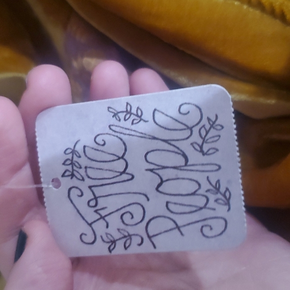 RARE NWT Free People Dahlia Velvet Jacket Duster Mustard Yellow - Picture 5 of 11